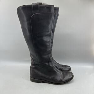 Frye Paige Riding Boots Women Size 8.5 B Brown Knee High Pull On Comfort Shoes